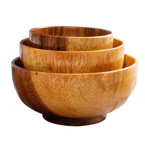 This Japanese Style Acacia <b>Wooden</b> <b>Bowl</b> - Product Image 3