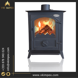 Puerta de hierro fundido de excelente calidad de diseño único, 7,5 kW, eficiencia térmica nominal, chimeneas de combustible sólido para quemar madera de Bulgaria - Product Image 4