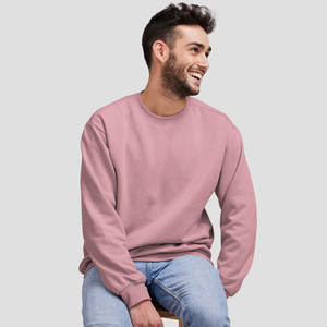 Nuevo diseño de mujer de manga larga talla grande 320g 100% algodón cuello redondo sudadera impresión personalizada Logo sudadera polar - Product Image 1