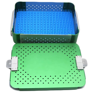 Hot 2026 Stainless Steel Manual <b>Laparoscopic</b> <b>Instrument</b> Tray Sterilization Container Surgical Control Box for General Surgery - Product Image 5