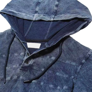 Camiseta con capucha de invierno para hombre, venta al por mayor, personalizada, algodón polar, transpirable, ecológico, ropa de calle, gimnasio, ropa informal, logotipo ligero - Product Image 2