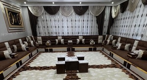 Conjunto de Sala de Estar Tradicional Árabe Majlis |   Antiguo |   Tela Plegable Extensible Modular |   Personalizable |   Envío Gratuito a Todo el Mundo - Product Image 1