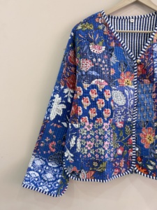 Boho New Street Style Cotton <b>Quilted</b> Jacket For Women - Product Image 3