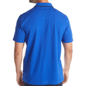 Polos pour hommes en tissu respirant avec logo personnalisé OEM coupe à manches courtes et services d'étiquetage personnel - Product Image 2