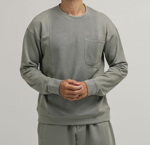 Top vente hommes sweat léger tenue décontracté 100% coton sweats à manches longues pour hommes bases respirant fait hommes - Product Image 5