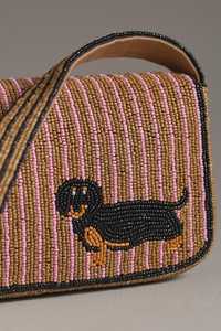 Poignée de sac en perles de verre multicolore Sac à main décontracté Sac à main indien Artisanat artisanal Sac à baguette MS Perles artisanales - Product Image 3