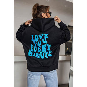 Women's Oversized Thick Cotton <b>Fleece</b> <b>Hoodie</b> Custom Logo Plus Size Winter Warm Pullover <b>Hoodie</b> - Product Image 1