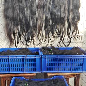 Factory Price Indian <b>Curly</b> Remy Hair Extensions & <b>Bundles</b> Virgin Cuticle Aligned Machine Double Weft Weave Attachment - Product Image 1