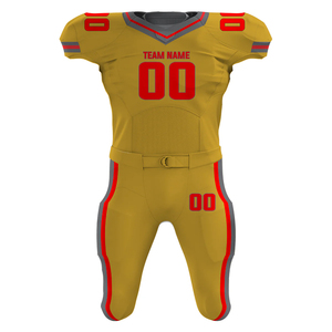 Camisetas de fútbol americano atlético de tela de secado rápido, uniformes de fútbol americano resistentes al sudor diseñados para juegos intensos - Product Image 5