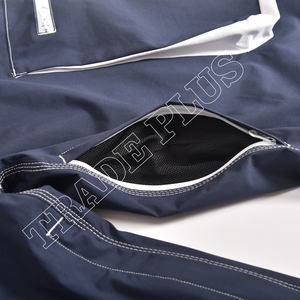 Pantalon de ski bleu marine élégant 2026, imperméable et isolé, avec taille à cordon de serrage, poches cargo et coupe ample - Product Image 5