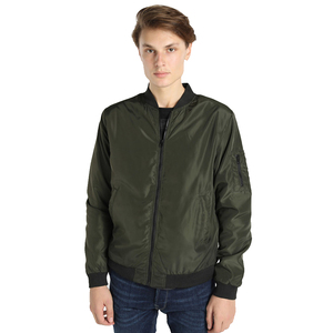 Chaqueta Bomber para Hombre con Logotipo Personalizado 2025, Relleno de Fibra, Cuello Alto, Triple Botonadura, Secado Rápido, Transpirable, 100% Poliéster, Estilo Urbano - Product Image 5