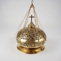 Brûleur d'encens à charbon de bois antique GlorySmoke Holy Flame encensoir en laiton fabriqué à la main pour la messe et les offrandes spirituelles