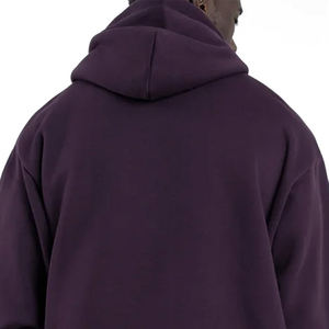 Sudadera con capucha de gran tamaño para hombre de algodón 100% de moda superior invierno ligero con estampado Digital patrón sólido precios razonables para la venta - Product Image 5