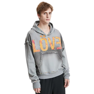 Boxy เสื้อครอปสำหรับผู้ชาย, เสื้อครอปผ้าฝ้ายพิมพ์ลายกราฟิก DTG โอเวอร์ไซส์ - Product Image 3