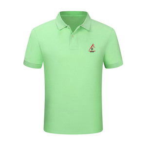 T-<span class=keywords><strong>shirt</strong></span> <span class=keywords><strong>polo</strong></span> 100% coton pour homme, manches courtes confortables à séchage rapide avec motif solide en tissu tricoté - Product Image 1