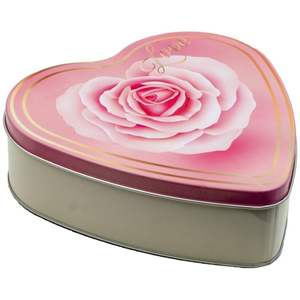 Joyero Kontensan Rosa de 2.3L con Tapa Metálica y Diseño Premium en Forma de Corazón - Product Image 3