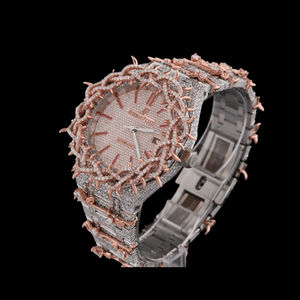 Fully Iced Design Brilliant Pear Cut VVs Clarity Moissanite Mechanical Glass Hip Hop Business Fashion Stainless Steel <b>Square</b> - Product Image 3