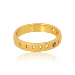 Anillo de Plata de Ley 925 con Amatista Natural, Diseño Exclusivo, Fabricante de Joyería India Personalizada - Product Image 4