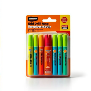 Edding Drill <b>Hole</b> Spray <b>Marker</b> Display Neon Green Nozzle 14 Blister Cards - Product Image 2