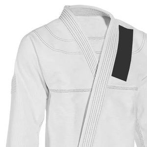 Kimono de Jiu-Jitsu BJJ pour adultes, uniforme d'arts martiaux brésiliens, coins arrondis, noir, uniforme BJJ - Product Image 2