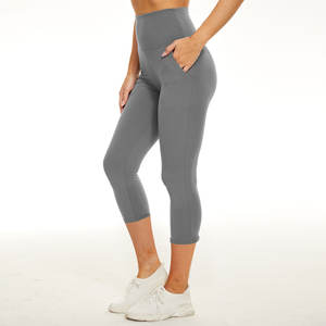 Leggings en Spandex à Taille Haute Respirants en Gros, avec Poches, Logo Personnalisé, Coupe Slim, Pantalons de Yoga Sexy pour Femmes - Product Image 5