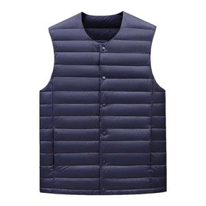 New Arrival Spring <b>Men's</b> Sleeveless Leather Jacket Zipper Closure O-<b>Neck</b> Casual Body <b>Warmer</b> Quick Dry Breathable Customizable - Product Image 5