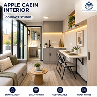 Cabine de luxe mobile de 20 pieds, bureau extérieur, pod de travail mobile pour jardin