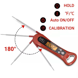 Alarme électronique Barbecue Nourriture Thermomètre à viande à lecture instantanée Thermomètres numériques avec ouvre-bouteille Rétroéclairage magnétique intégré - Product Image 2