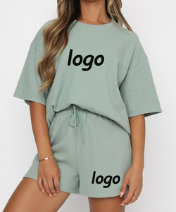 Conjunto de Verano de 2 Piezas de Algodón/Poliéster Informal y Moderno para Mujer, Camiseta Ligera de Punto Transpirable para Correr, Novedad de 2025 - Product Image 6