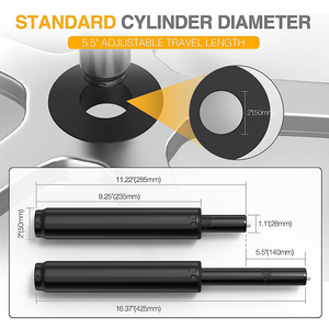 Pistón Neumático Hidráulico de clase 4 de servicio pesado, <span class=keywords><strong>silla</strong></span> de <span class=keywords><strong>oficina</strong></span>, cilindro de elevación de Gas, tamaño Universal, se adapta a la mayoría de las sillas, resorte de alta calidad - Product Image 3