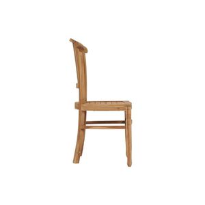Rica Outdoor Dining <b>Chair</b>-Durable Solid Teak <b>Wood</b> Modern Minimalist Design Stackable & Stylish for Hotel & Park Use - Product Image 3