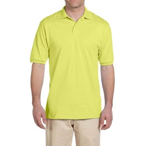 Camisa de golf de algodón 100% de alta calidad para hombre logotipo personalizado impreso bordado de manga corta de punto para Polo - Product Image 1