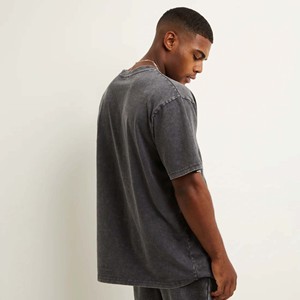 2024 nouveau Design personnalisable 100% coton hommes surdimensionné lavage à l'acide T-Shirts Style décontracté uni - Product Image 2