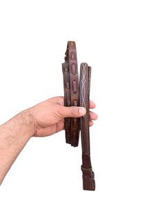 Nuevo diseño de cuero de alta calidad, riendas de brida de caballo, longitudes personalizables - Product Image 3