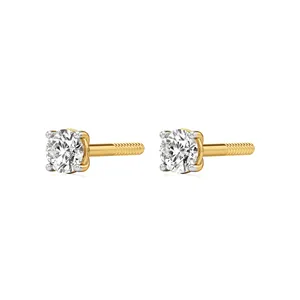 Boucles d'oreilles clous scintillantes en diamant pour bébés filles - Product Image 2