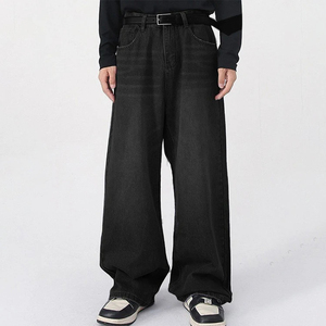 Nueva llegada de los hombres de peso ligero de alta calidad Vintage arena lavado impermeable calle recto holgado de gran tamaño desgastado Multi bolsillo - Product Image 1