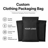 Logo personnalisé PE PET plastique Poly emballage fermeture éclair zip-lock t-shirt vêtement sacs d'emballage pour robes vêtements emballage