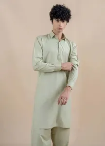 Precio al por mayor más vendidos hombres Shalwar Kameez nuevo diseño de alta calidad de moda hombres Shalwar Kameez personalizado OEM - Product Image 3