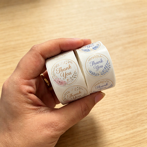 Étiquettes autocollantes de remerciement personnalisées pour ma petite entreprise, 1 pouce, 500 étiquettes par rouleau, pour l'emballage imprimé sur mesure - Product Image 2