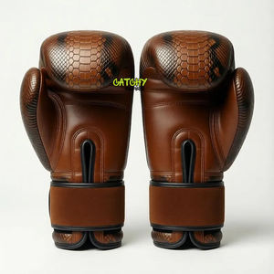 Guantes de Boxeo de Piel de Serpiente y Cuero Vacuno Genuino de Primera Calidad, con Logotipo Personalizado, Estilo Vintage, Twins Winning - Product Image 6