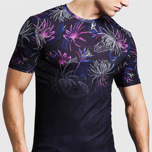 Camiseta de sublimación de gran tamaño de alta calidad, camiseta de sublimación de poliéster de color sólido para hombre - Product Image 5