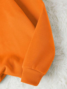 Sudadera de cuello redondo Jersey de lana de algodón de peso pesado Hombro caído Suelto Ajuste Manga larga Casual Streetwear - Product Image 3