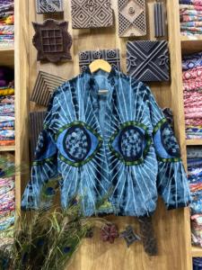 Chaqueta bordada de Ojos de algodón hecha a mano mal de ojo Boho abrigo ligero Festival Kimono artesano protección espiritual prendas de vestir exteriores - Product Image 4