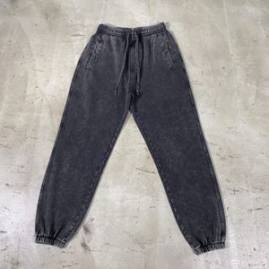 Pantalones de chándal de lana de algodón ligero de alta calidad Unisex, de talla grande, informales, transpirables, con cierre de cordón para invierno para hombres - Product Image 6