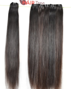 Pas cher Indien Droite Remy Cheveux Humains Bundles Raw Indian temple Humain Naturel Couleur Noir Tissage Cuticule Aligné Bundle Cheveux - Product Image 6