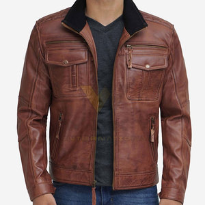 Veste en cuir pour homme respirante et chaude pour l'hiver, vêtement décontracté pour homme, veste en cuir à prix raisonnable - Product Image 1
