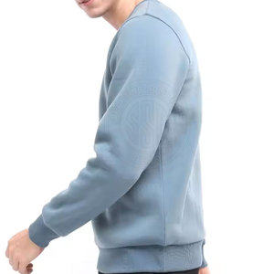 เสื้อสเวตเชิ้ตผู้ชายแฟชั่น ผ้าคอตตอนผสม ทรงไหล่ตก เหมาะสำหรับสตรีทแวร์ในเมืองและลุคสบายๆ - Product Image 2