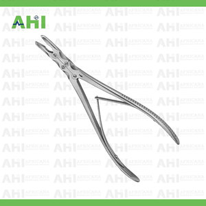 Rongeur à os Ruskin à action composée, morsure de 3 mm, 150 mm, droit, en acier inoxydable chirurgical, pince à os, forceps manuel, certifié CE - Product Image 5
