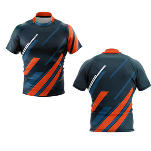Uniformes de rugby de tenue d'équipe de dernier style à vendre ensemble d'uniformes de rugby d'hommes respirants chemise sublimée uniforme d'équipe de rugby - Product Image 1