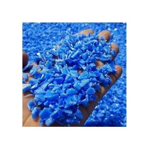 Fûts HDPE à haut débit en bleu et blanc, prix usine, granulés de HDPE recyclé - Flocons de fûts bleus de 200 L - Product Image 1